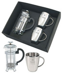 W897 - Coffee Plunger and 2 Mug Set