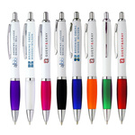 WPP08 - Allegra White Plastic Pen